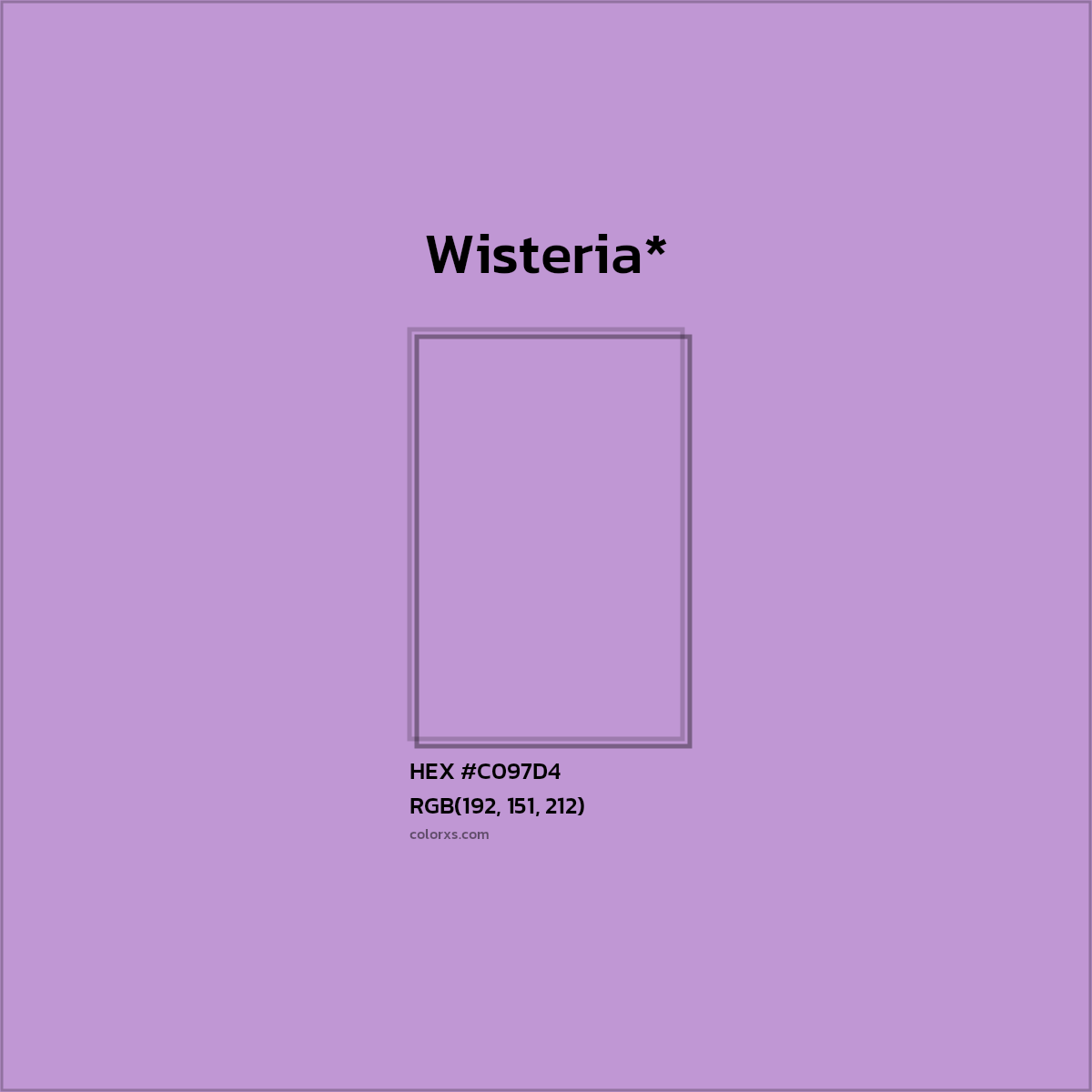 HEX #C097D4 Color Name, Color Code, Palettes, Similar Paints, Images