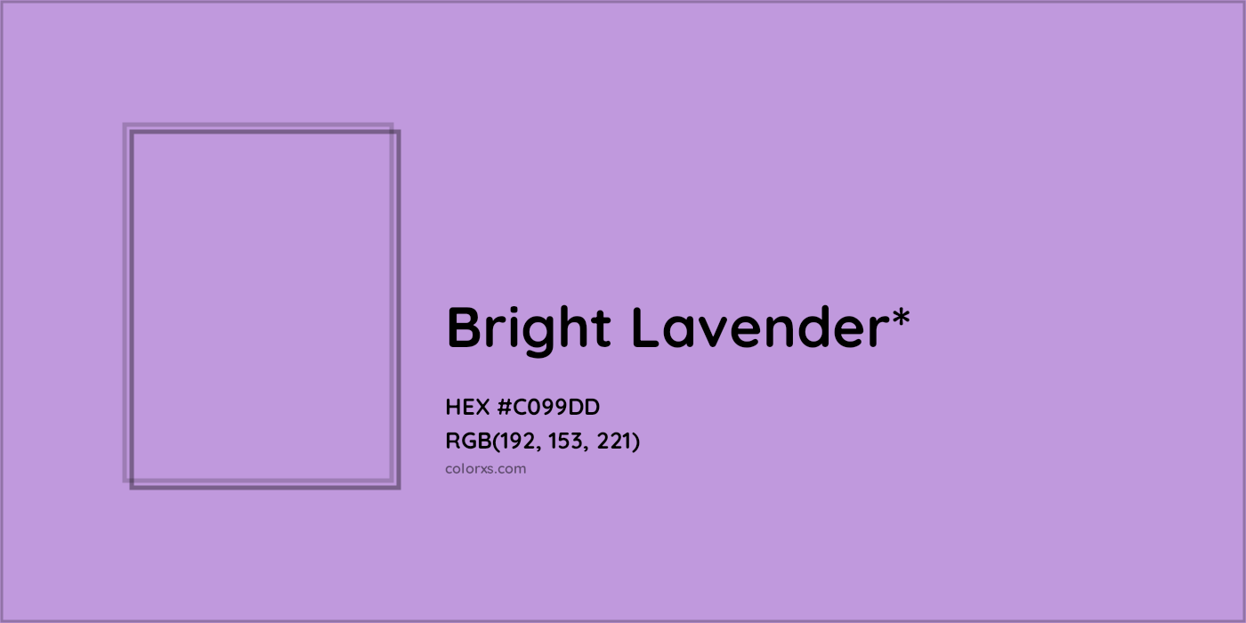HEX #C099DD Color Name, Color Code, Palettes, Similar Paints, Images