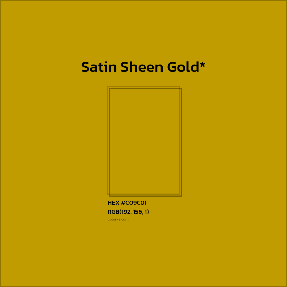 HEX #C09C01 Color Name, Color Code, Palettes, Similar Paints, Images