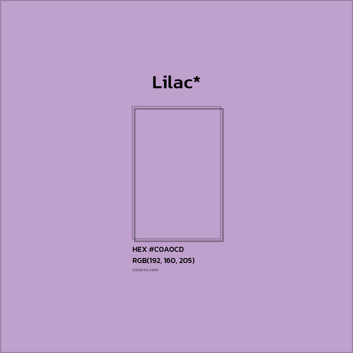 HEX #C0A0CD Color Name, Color Code, Palettes, Similar Paints, Images