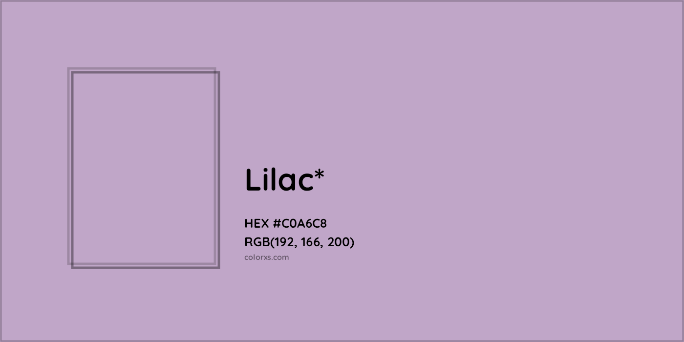 HEX #C0A6C8 Color Name, Color Code, Palettes, Similar Paints, Images
