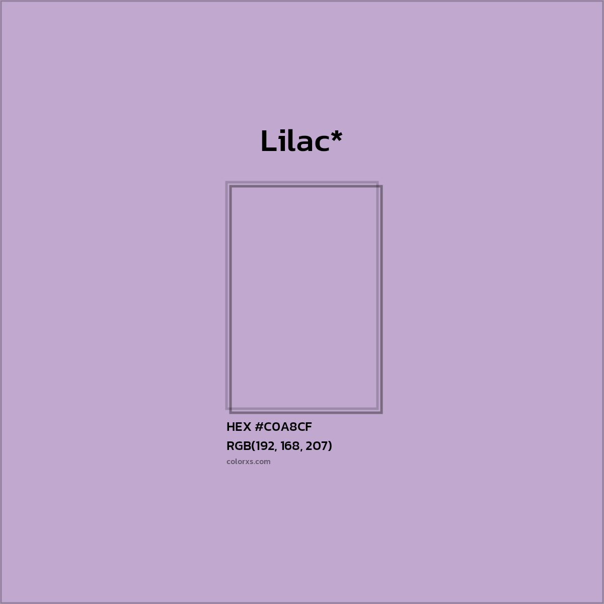 HEX #C0A8CF Color Name, Color Code, Palettes, Similar Paints, Images