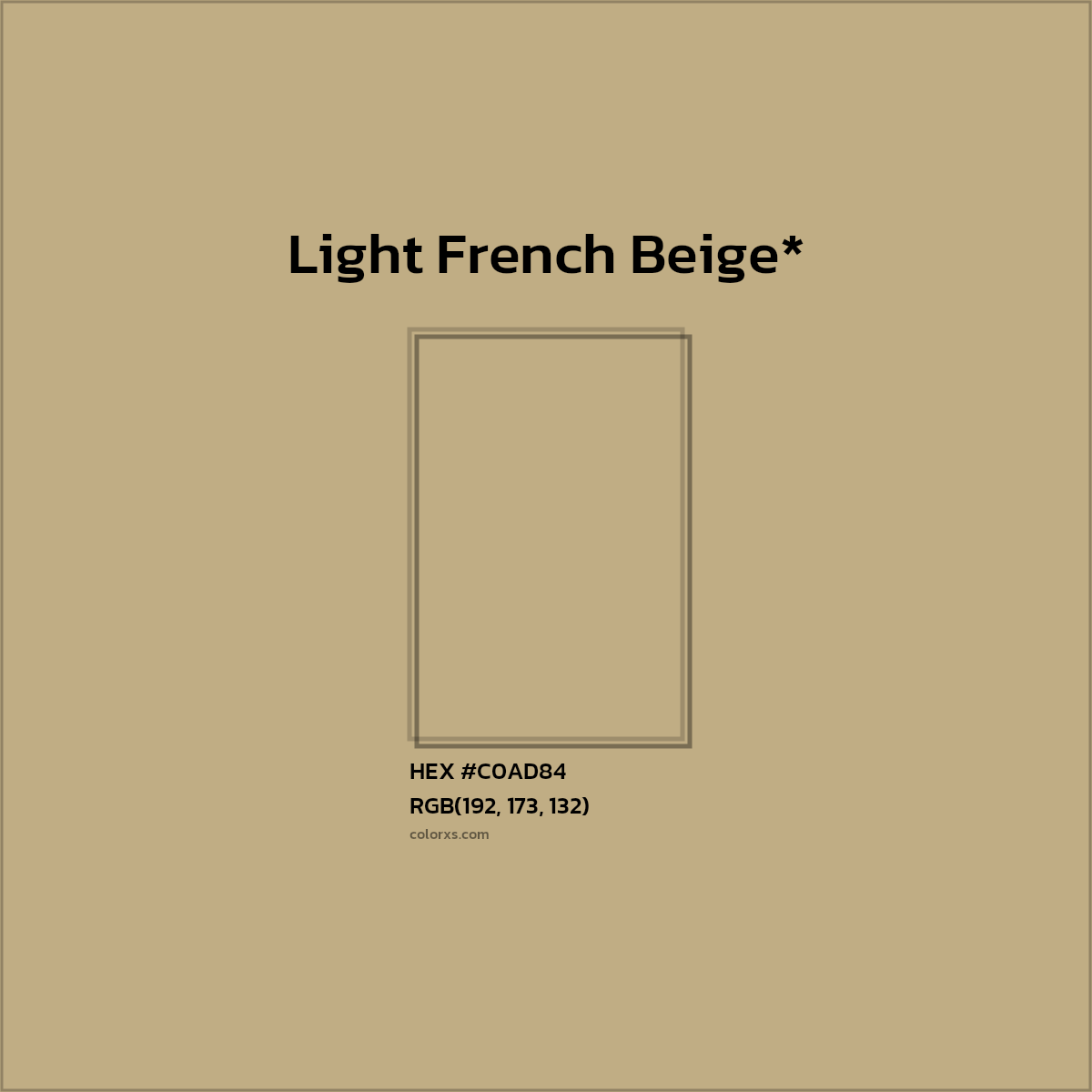 HEX #C0AD84 Color Name, Color Code, Palettes, Similar Paints, Images