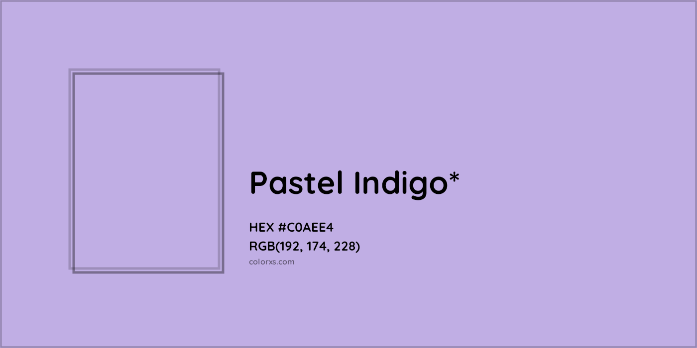 HEX #C0AEE4 Color Name, Color Code, Palettes, Similar Paints, Images