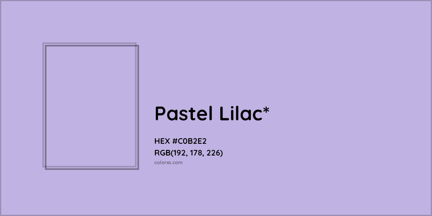 HEX #C0B2E2 Color Name, Color Code, Palettes, Similar Paints, Images