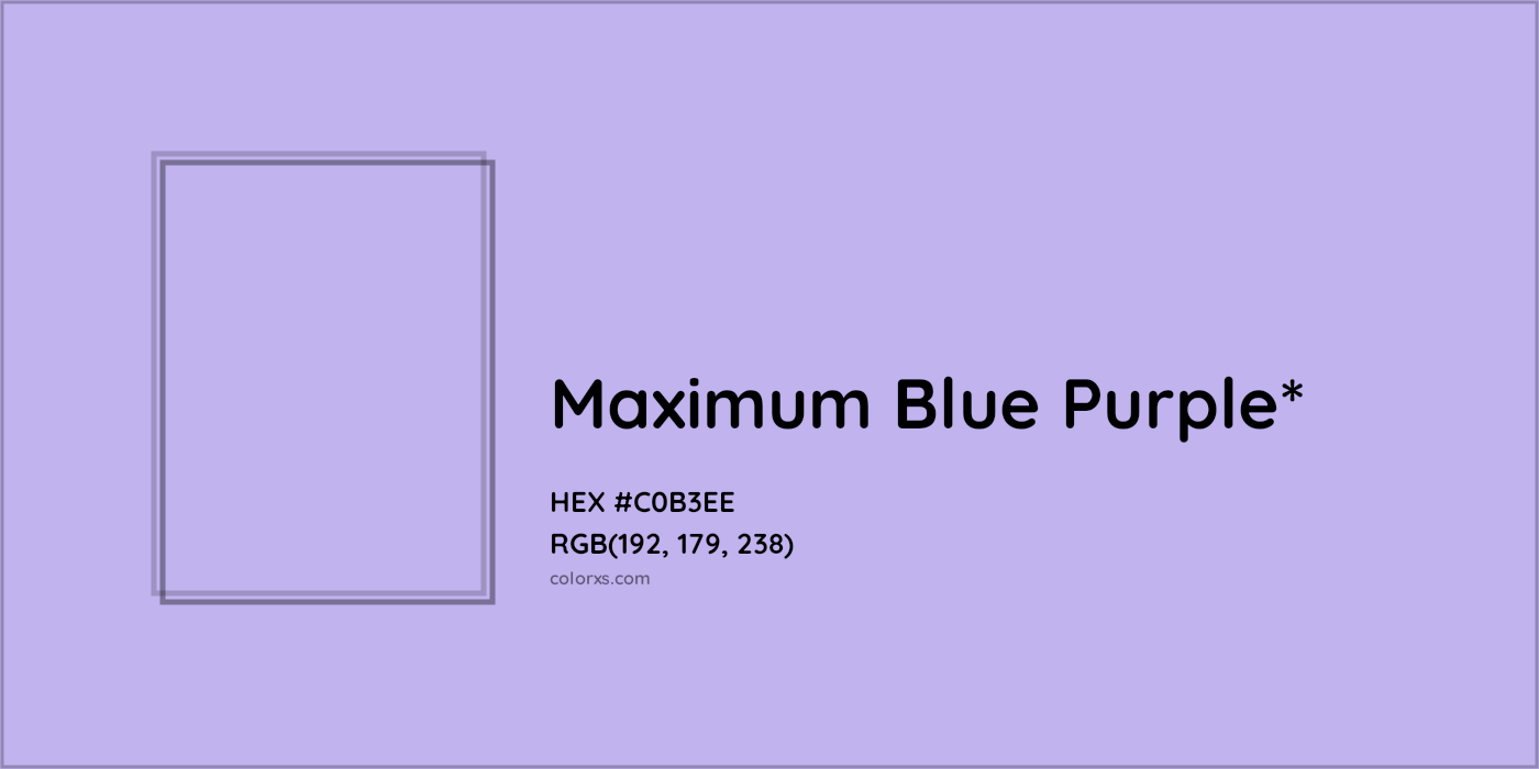 HEX #C0B3EE Color Name, Color Code, Palettes, Similar Paints, Images