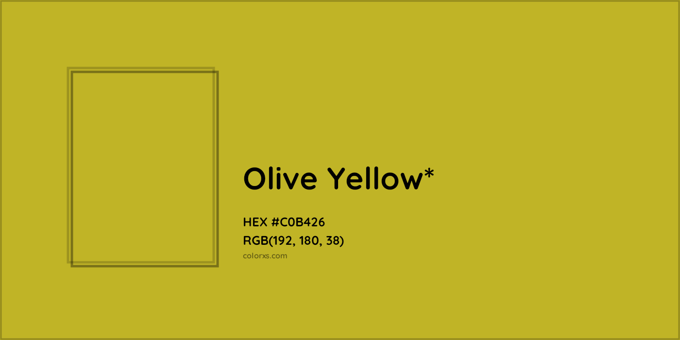HEX #C0B426 Color Name, Color Code, Palettes, Similar Paints, Images