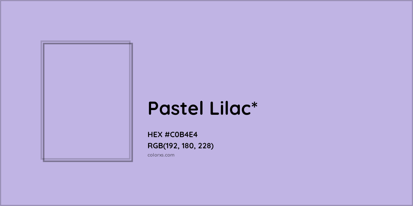 HEX #C0B4E4 Color Name, Color Code, Palettes, Similar Paints, Images
