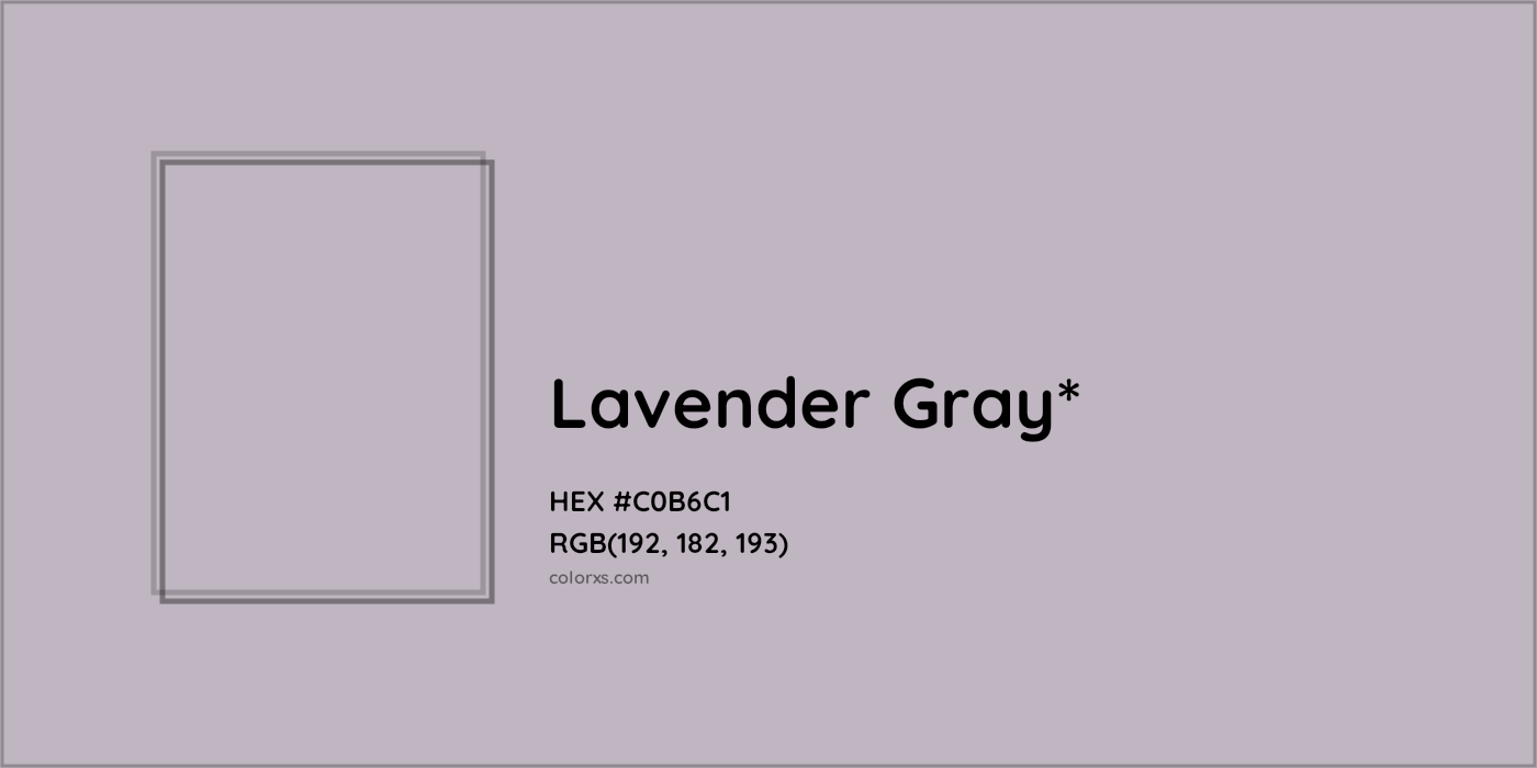 HEX #C0B6C1 Color Name, Color Code, Palettes, Similar Paints, Images