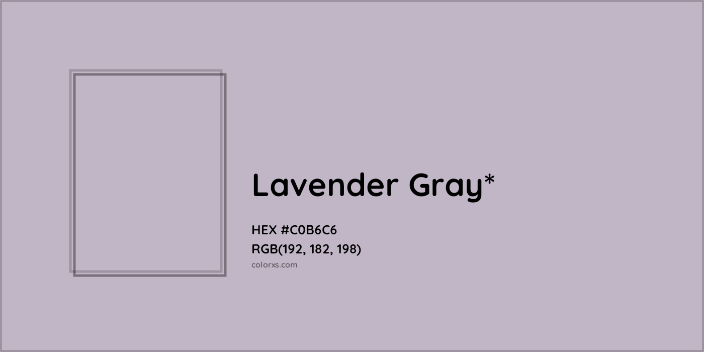 HEX #C0B6C6 Color Name, Color Code, Palettes, Similar Paints, Images