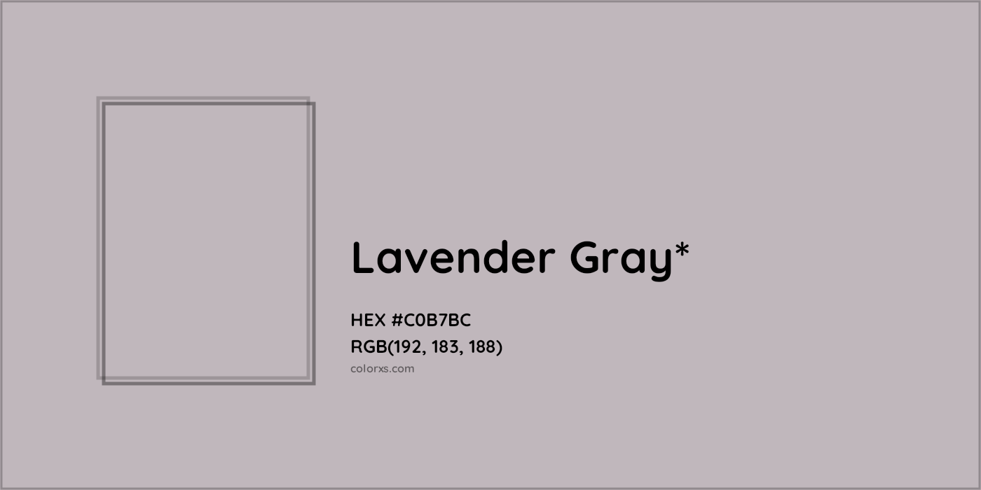 HEX #C0B7BC Color Name, Color Code, Palettes, Similar Paints, Images