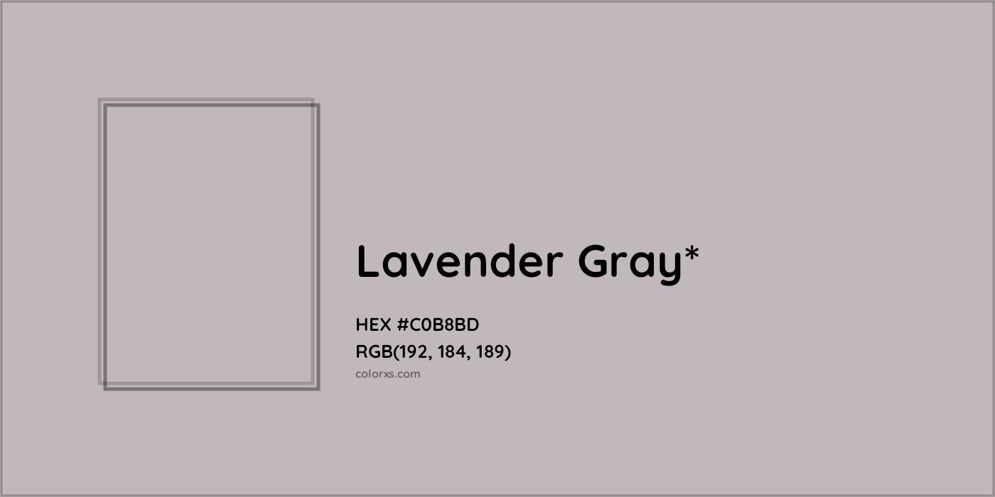 HEX #C0B8BD Color Name, Color Code, Palettes, Similar Paints, Images