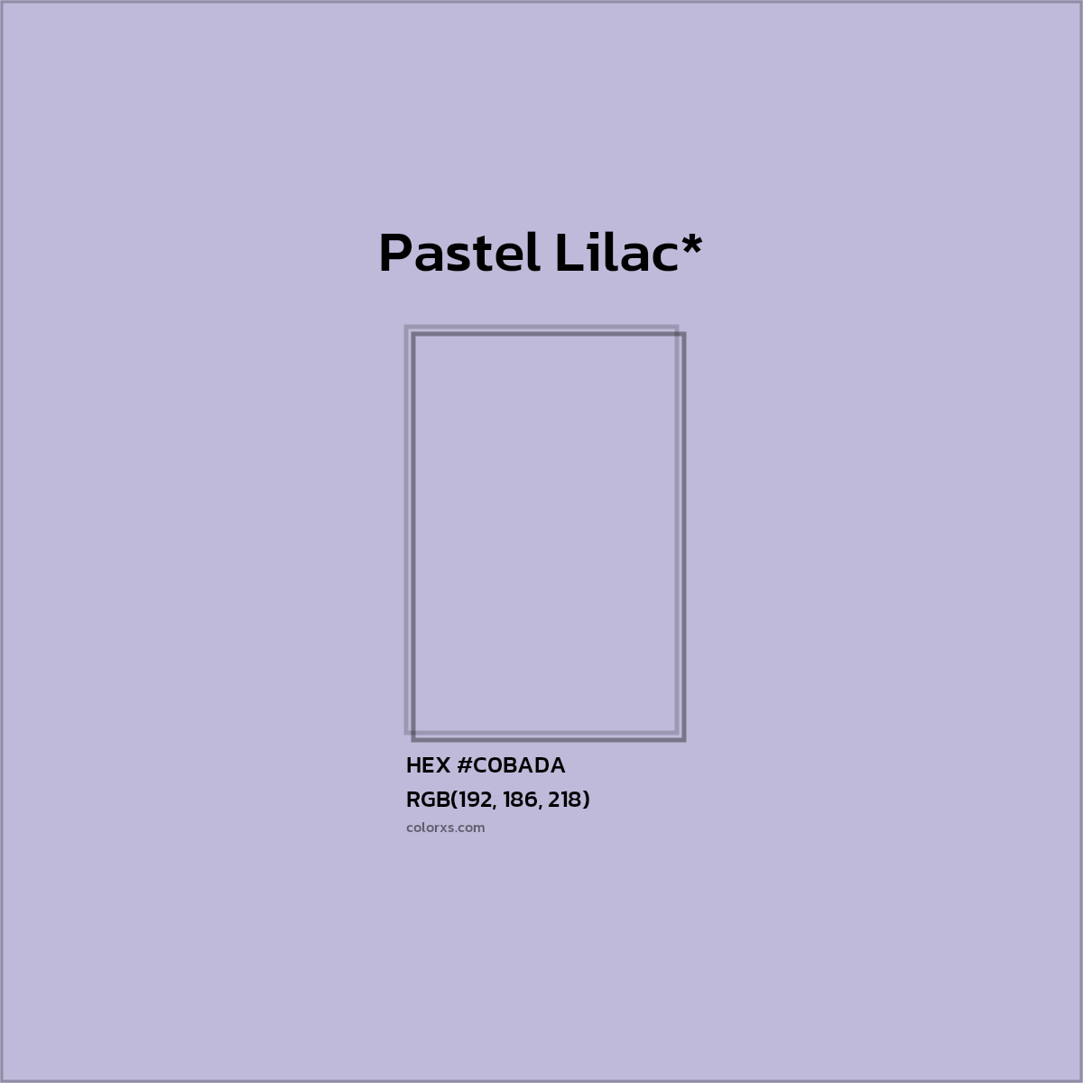 HEX #C0BADA Color Name, Color Code, Palettes, Similar Paints, Images