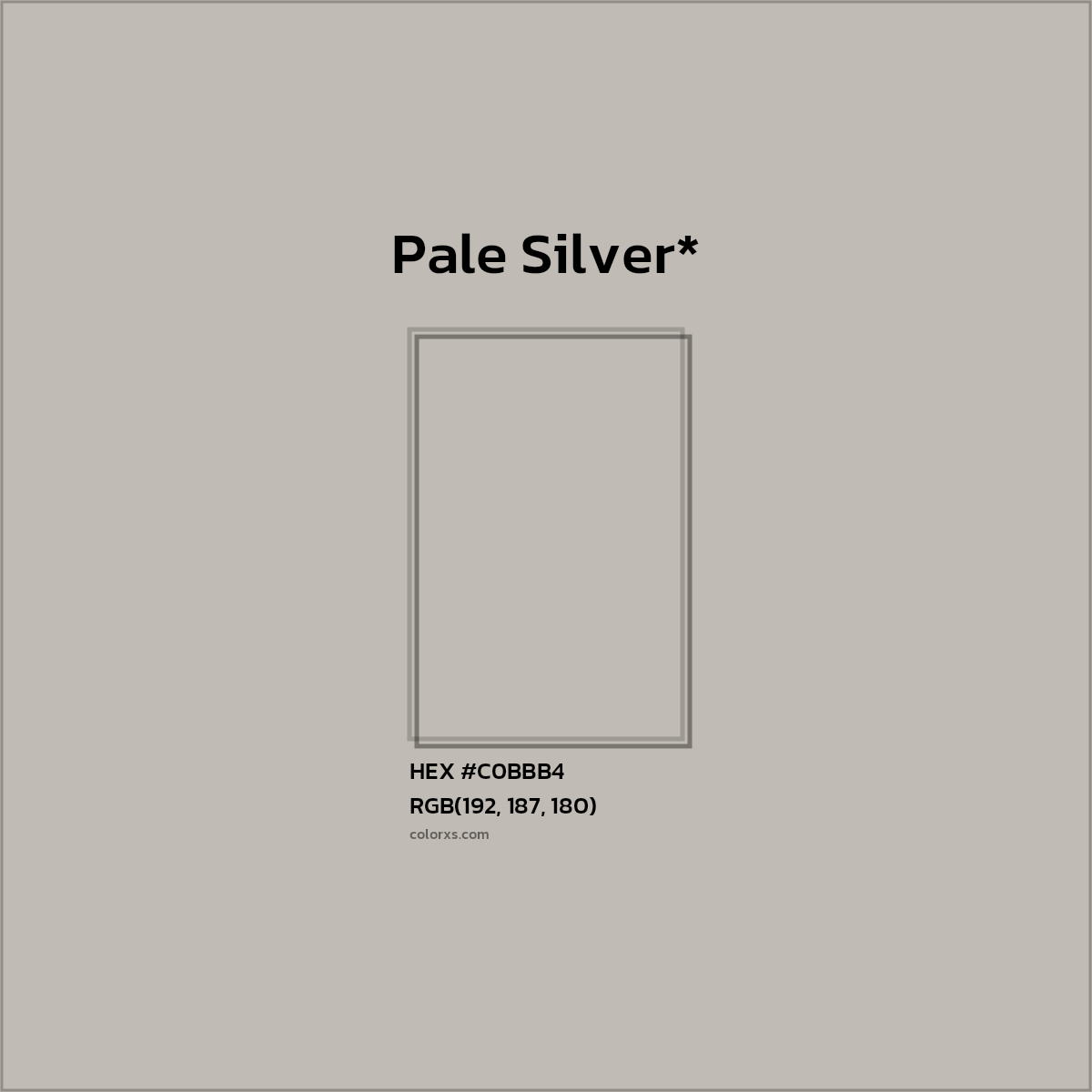 HEX #C0BBB4 Color Name, Color Code, Palettes, Similar Paints, Images