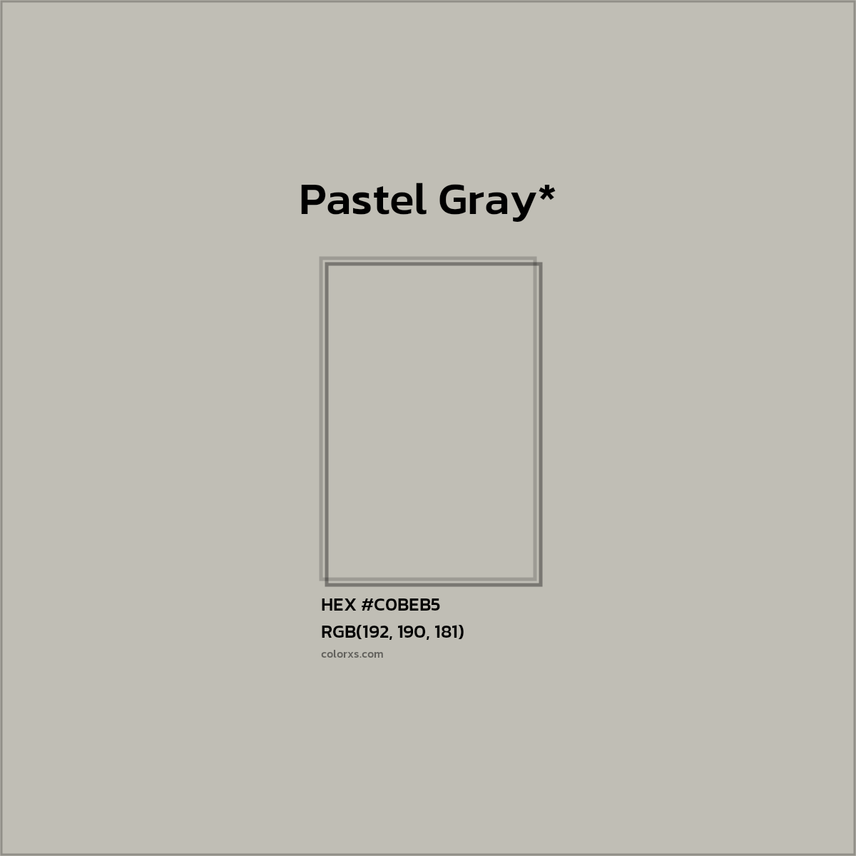 HEX #C0BEB5 Color Name, Color Code, Palettes, Similar Paints, Images