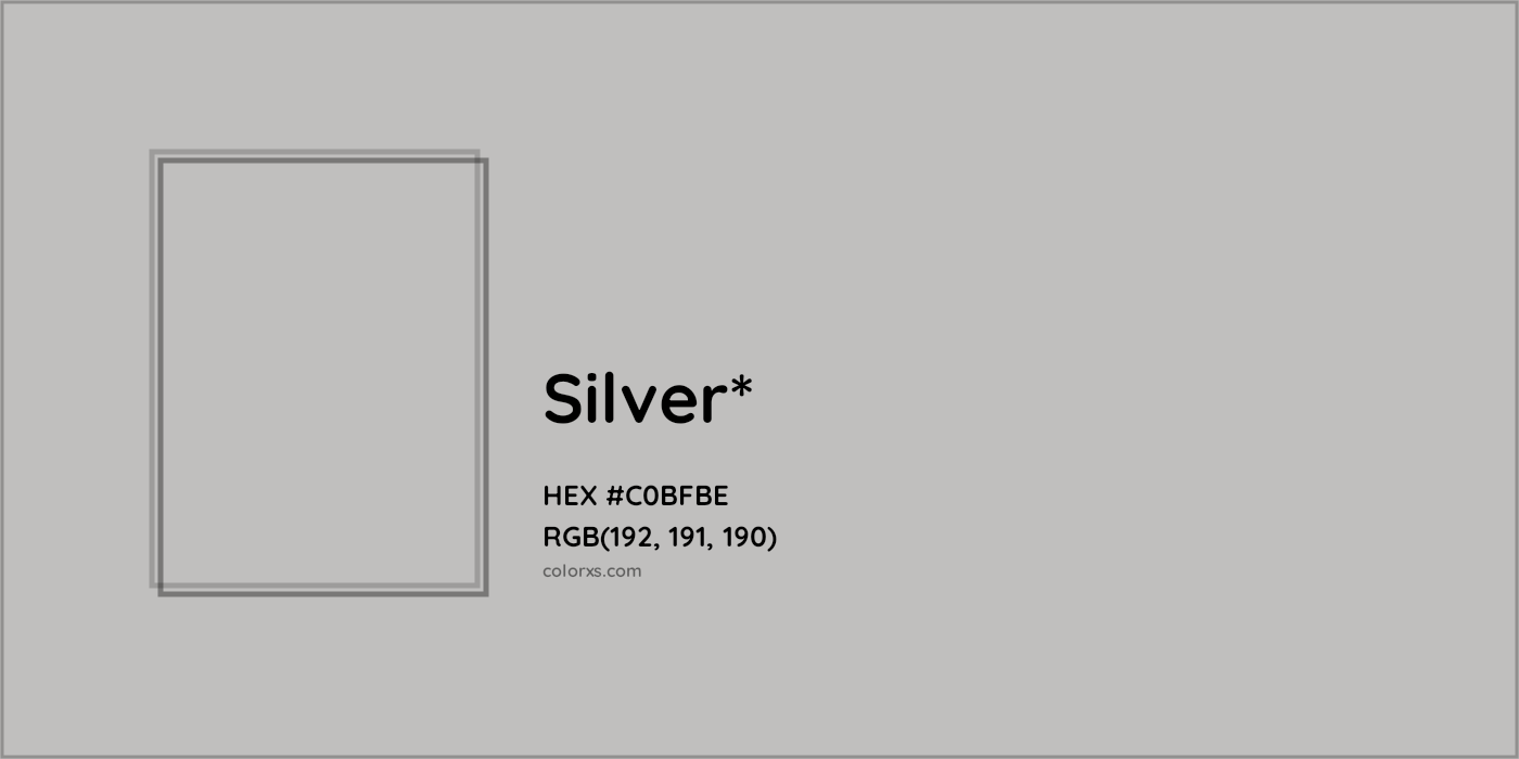 HEX #C0BFBE Color Name, Color Code, Palettes, Similar Paints, Images