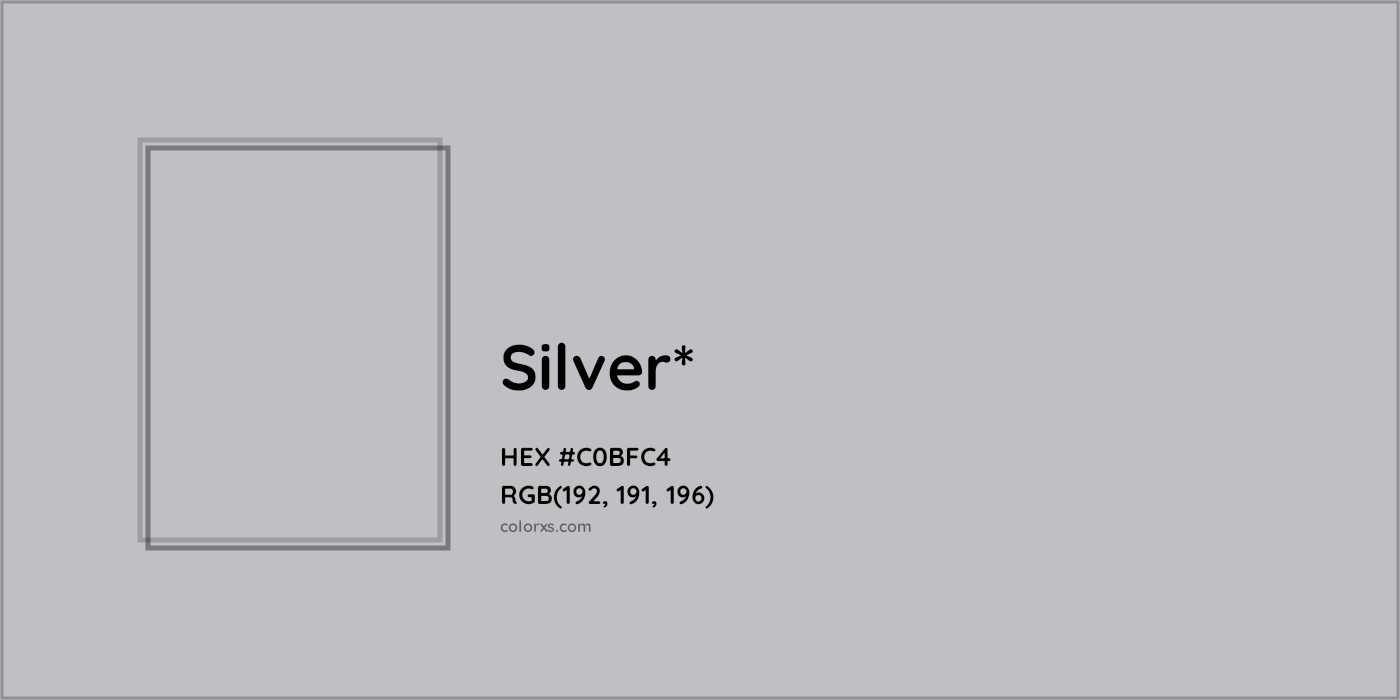 HEX #C0BFC4 Color Name, Color Code, Palettes, Similar Paints, Images