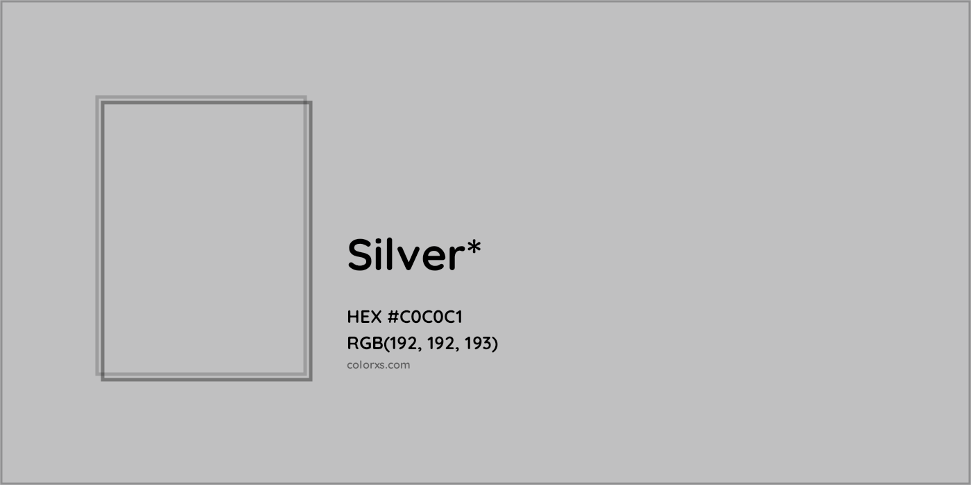 HEX #C0C0C1 Color Name, Color Code, Palettes, Similar Paints, Images