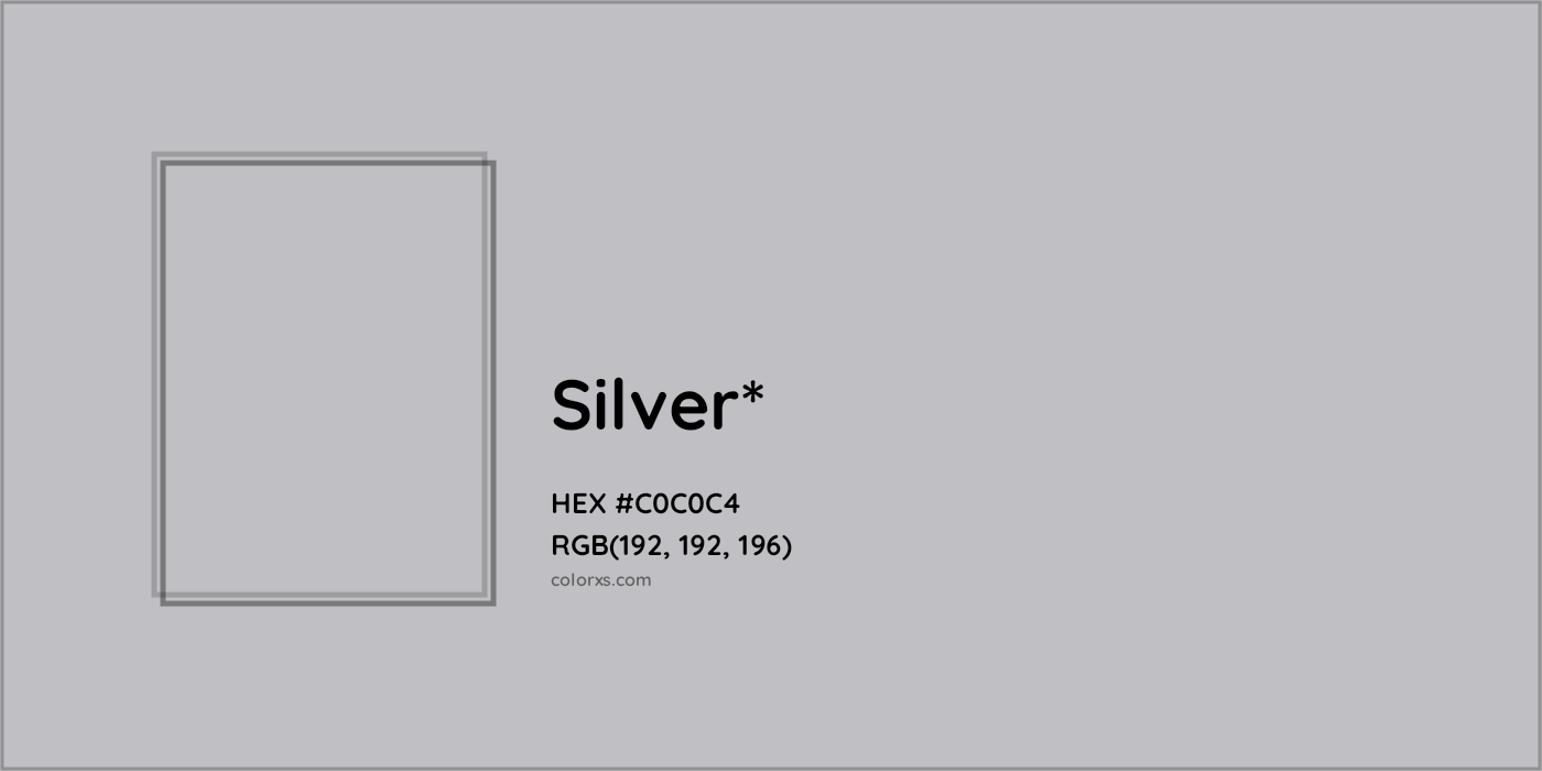 HEX #C0C0C4 Color Name, Color Code, Palettes, Similar Paints, Images