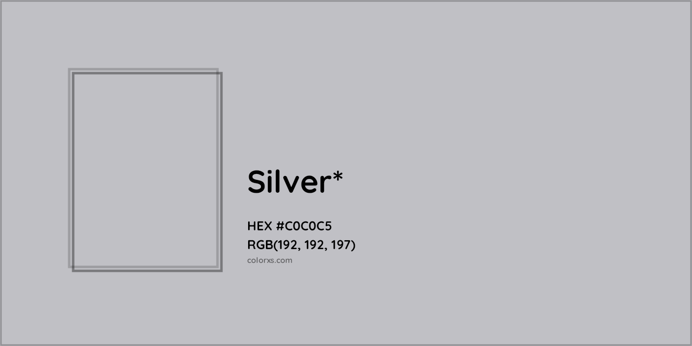 HEX #C0C0C5 Color Name, Color Code, Palettes, Similar Paints, Images