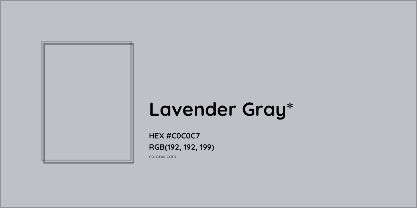 HEX #C0C0C7 Color Name, Color Code, Palettes, Similar Paints, Images
