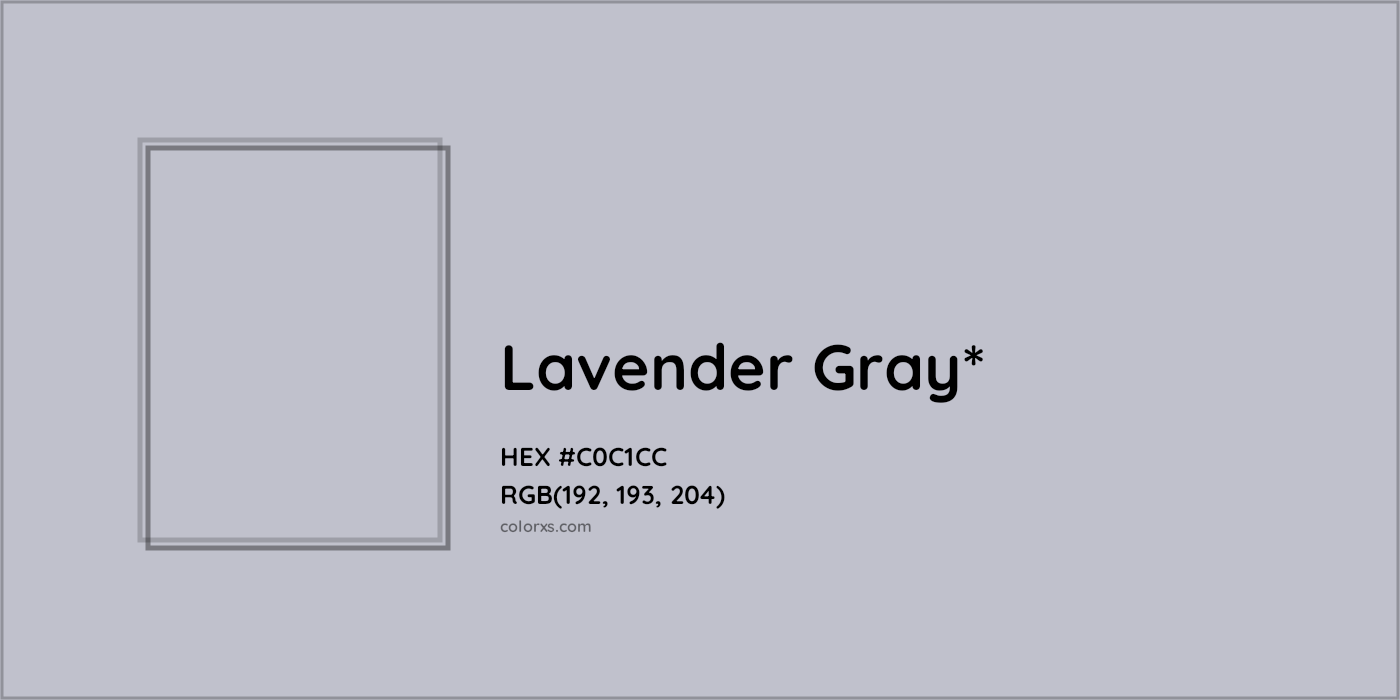 HEX #C0C1CC Color Name, Color Code, Palettes, Similar Paints, Images