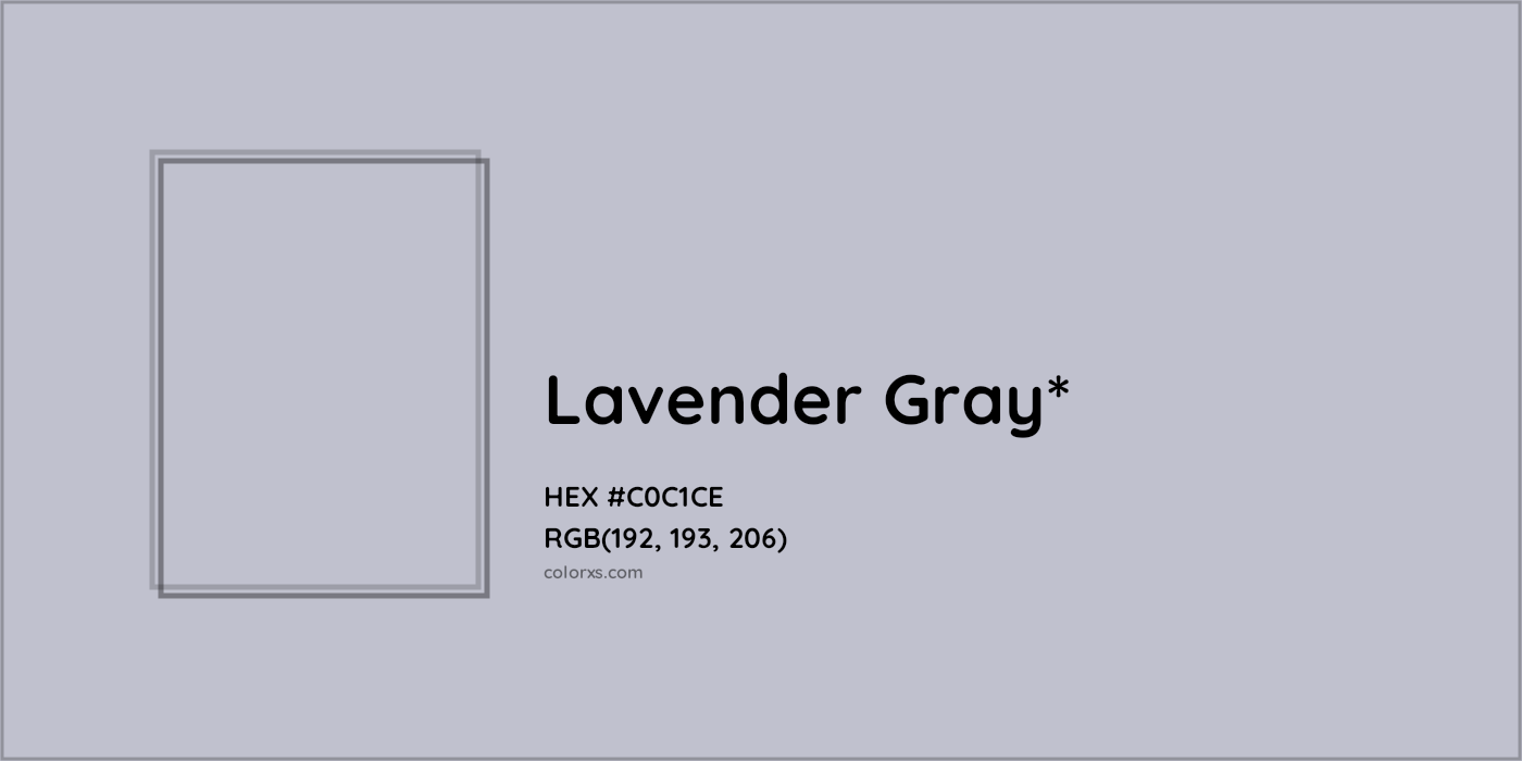 HEX #C0C1CE Color Name, Color Code, Palettes, Similar Paints, Images