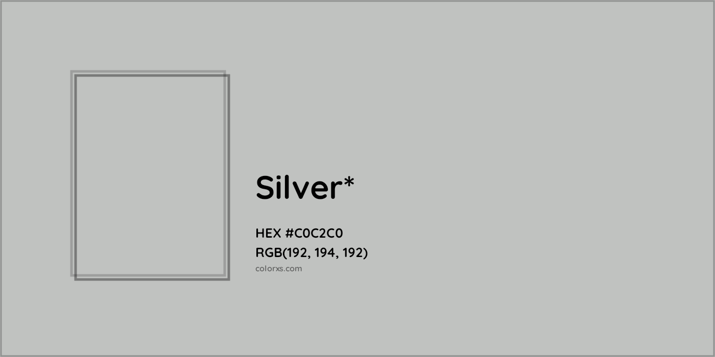 HEX #C0C2C0 Color Name, Color Code, Palettes, Similar Paints, Images