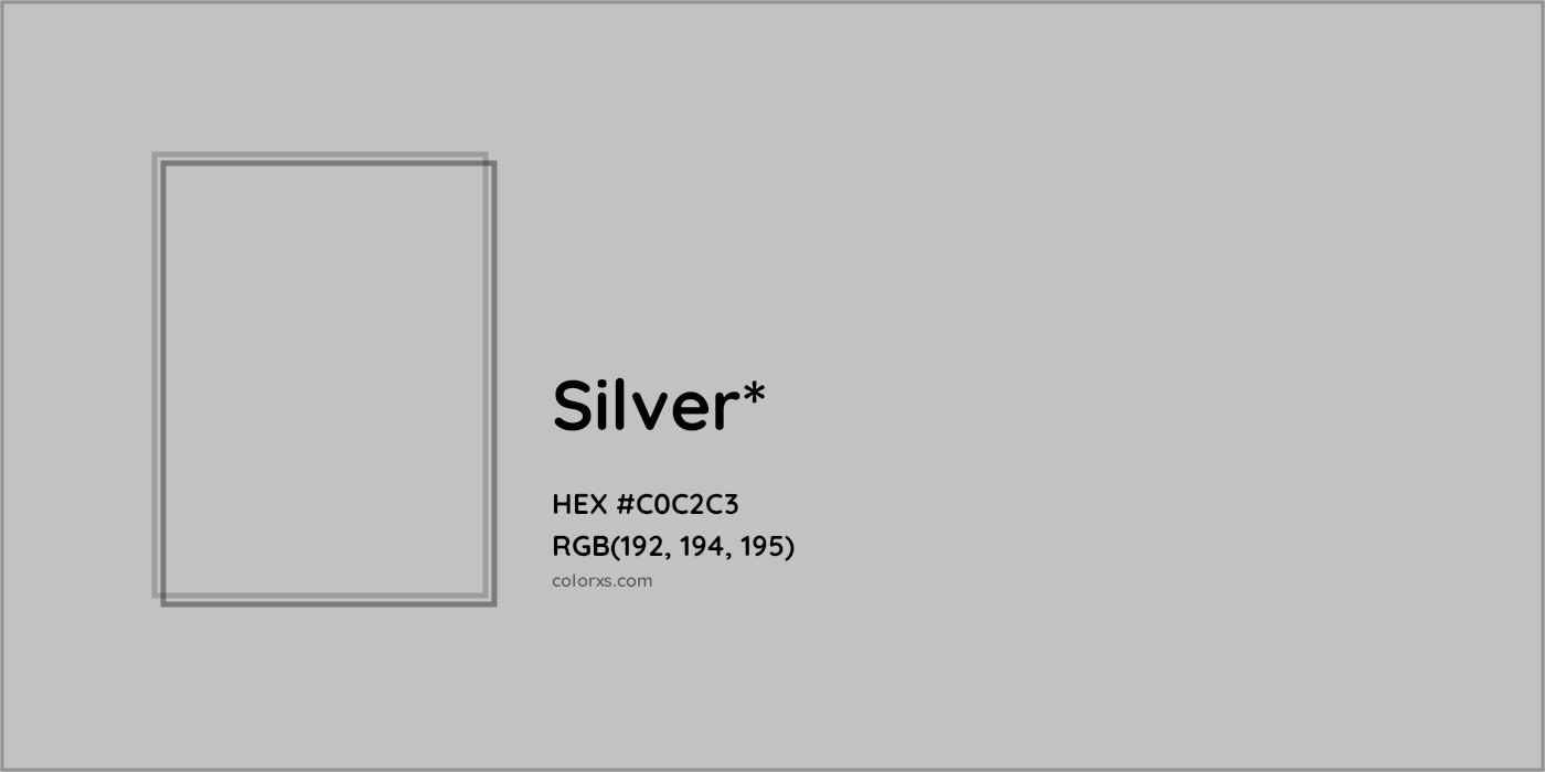 HEX #C0C2C3 Color Name, Color Code, Palettes, Similar Paints, Images