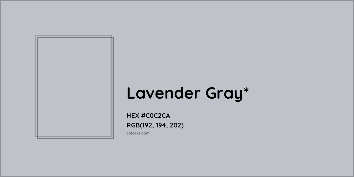 HEX #C0C2CA Color Name, Color Code, Palettes, Similar Paints, Images
