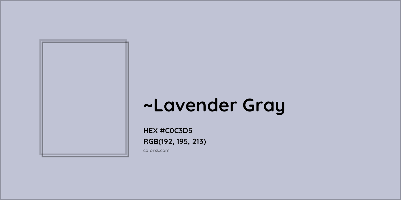 HEX #C0C3D5 Color Name, Color Code, Palettes, Similar Paints, Images