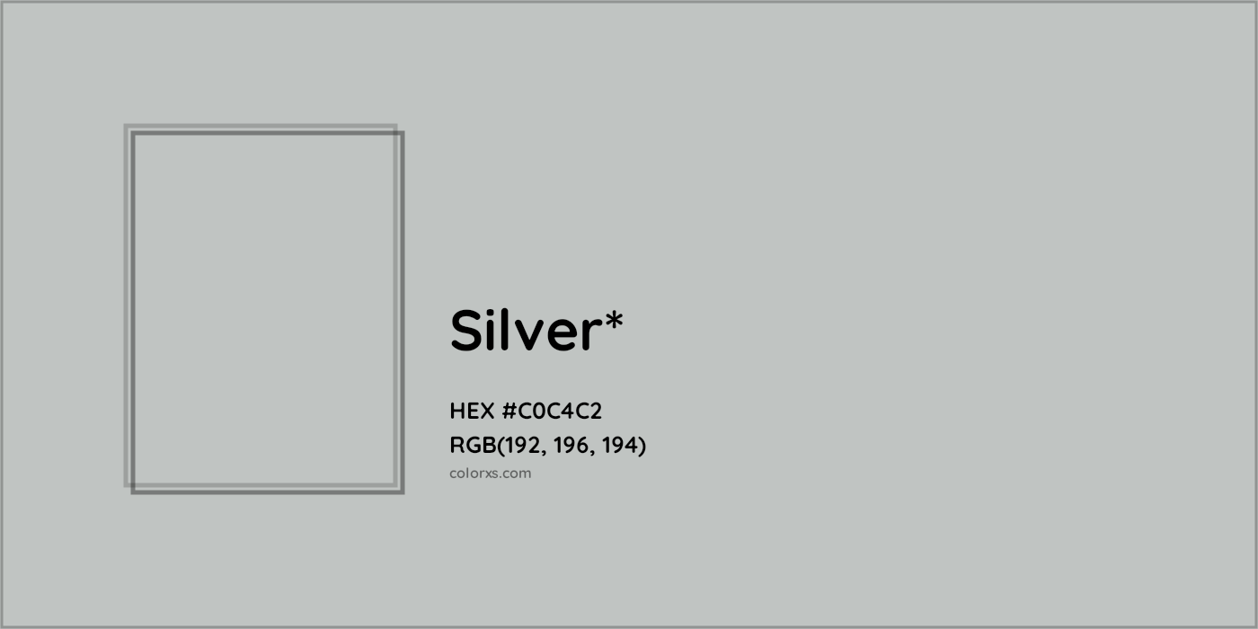 HEX #C0C4C2 Color Name, Color Code, Palettes, Similar Paints, Images