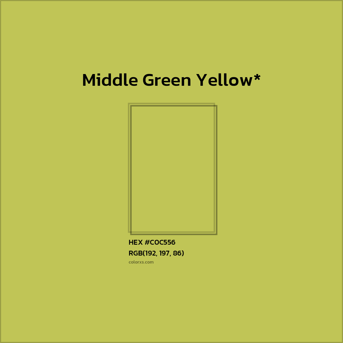 HEX #C0C556 Color Name, Color Code, Palettes, Similar Paints, Images