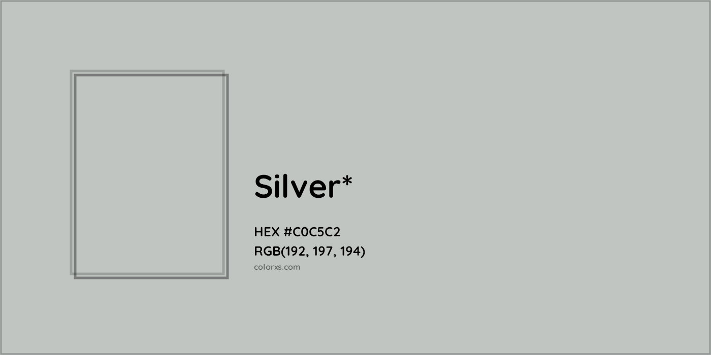 HEX #C0C5C2 Color Name, Color Code, Palettes, Similar Paints, Images