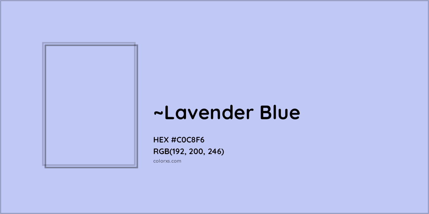 HEX #C0C8F6 Color Name, Color Code, Palettes, Similar Paints, Images