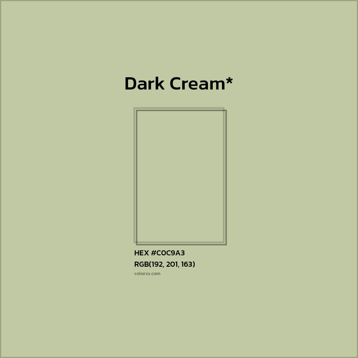 HEX #C0C9A3 Color Name, Color Code, Palettes, Similar Paints, Images