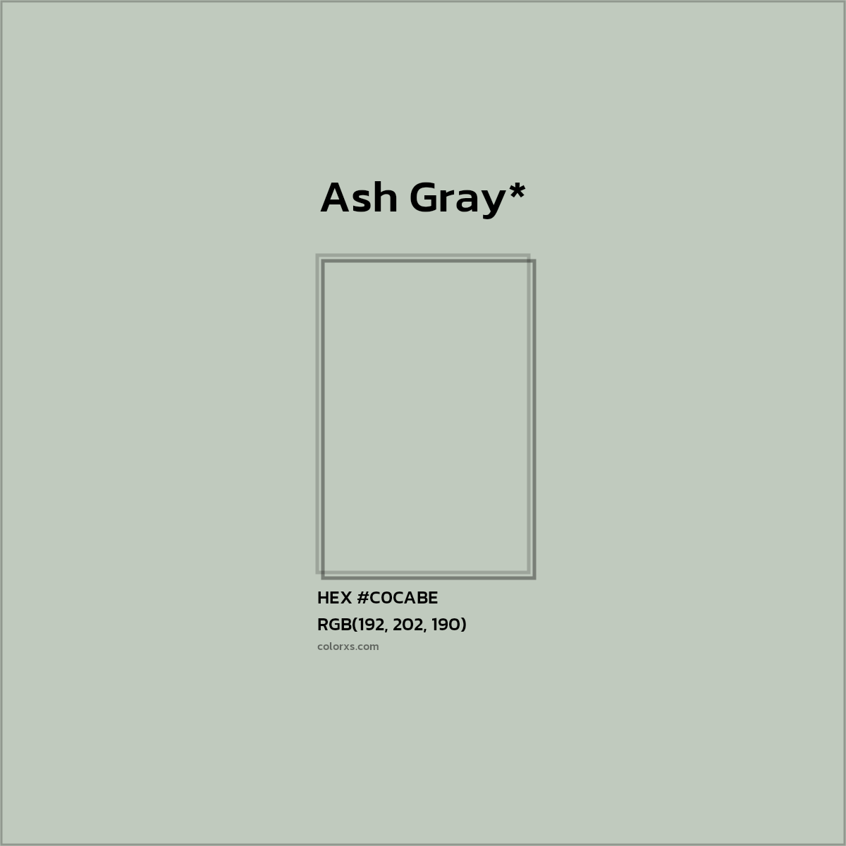 HEX #C0CABE Color Name, Color Code, Palettes, Similar Paints, Images