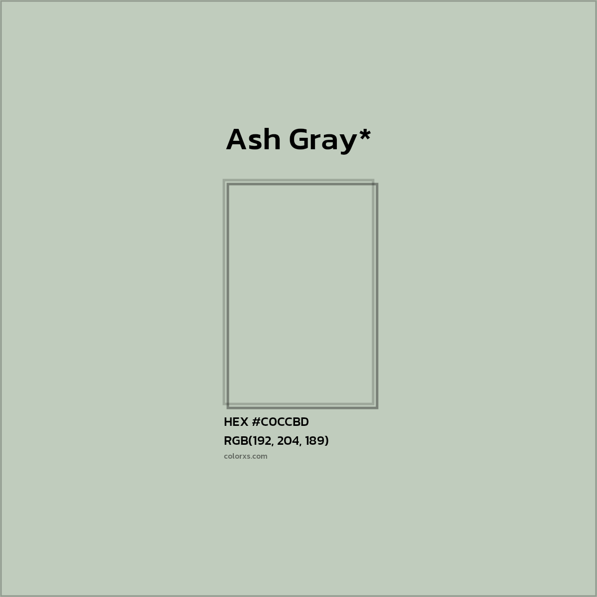 HEX #C0CCBD Color Name, Color Code, Palettes, Similar Paints, Images