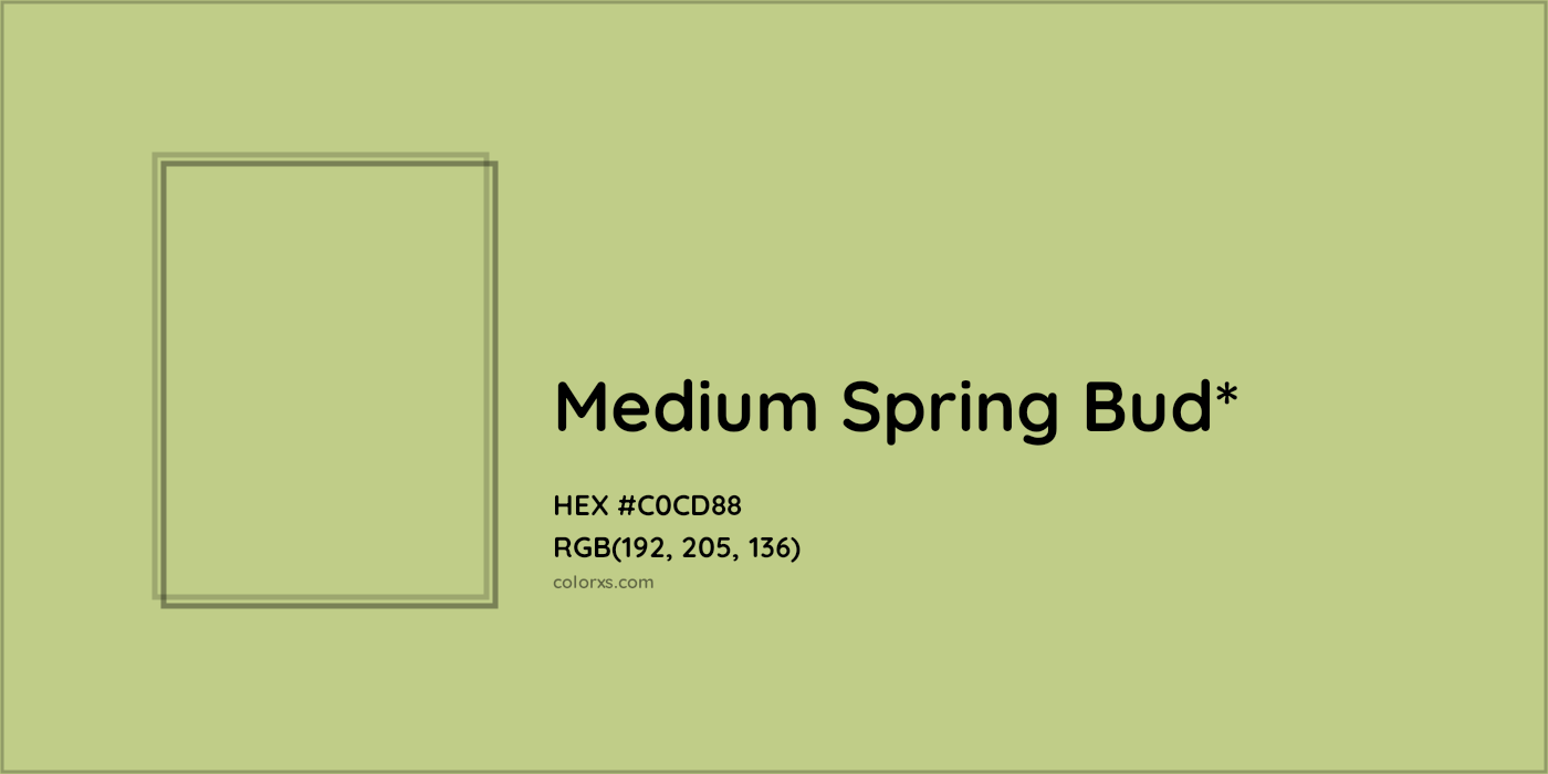 HEX #C0CD88 Color Name, Color Code, Palettes, Similar Paints, Images