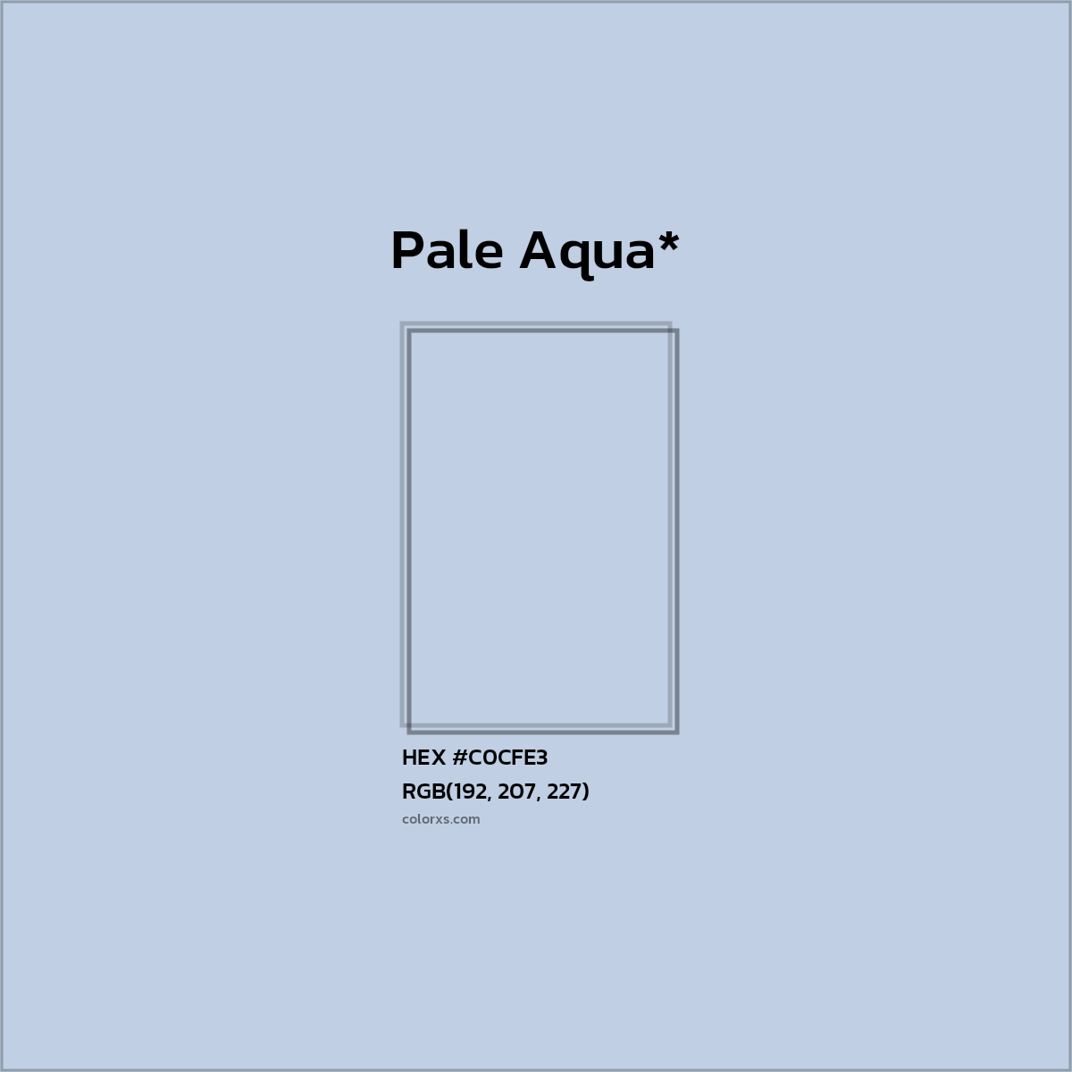 HEX #C0CFE3 Color Name, Color Code, Palettes, Similar Paints, Images
