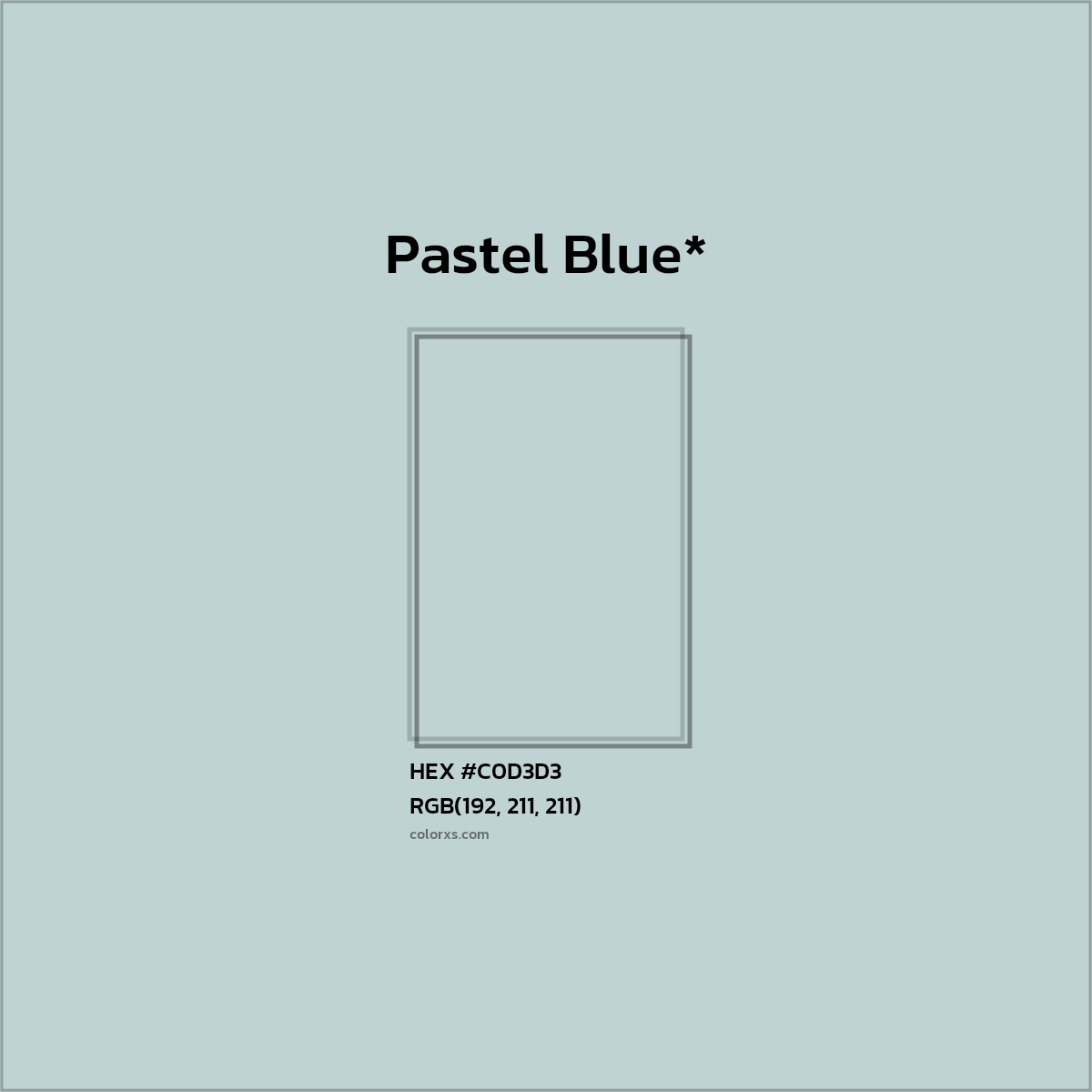 HEX #C0D3D3 Color Name, Color Code, Palettes, Similar Paints, Images