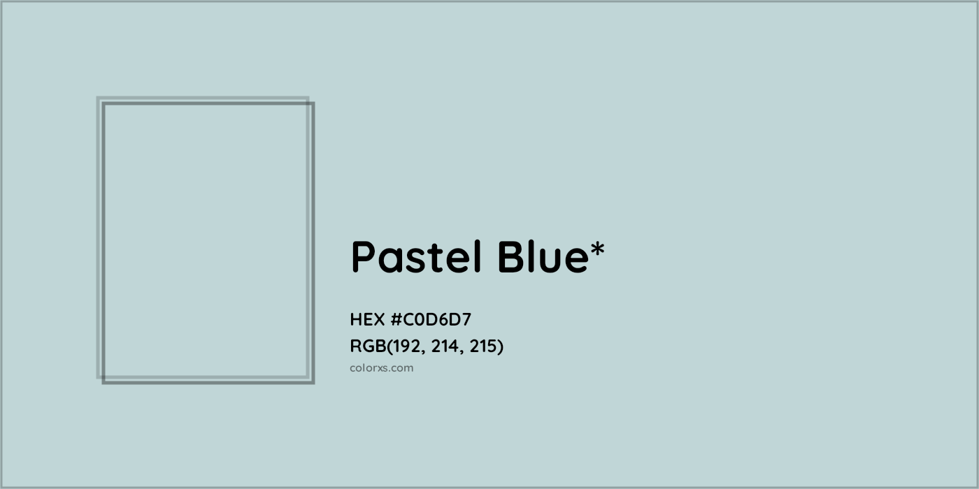 HEX #C0D6D7 Color Name, Color Code, Palettes, Similar Paints, Images