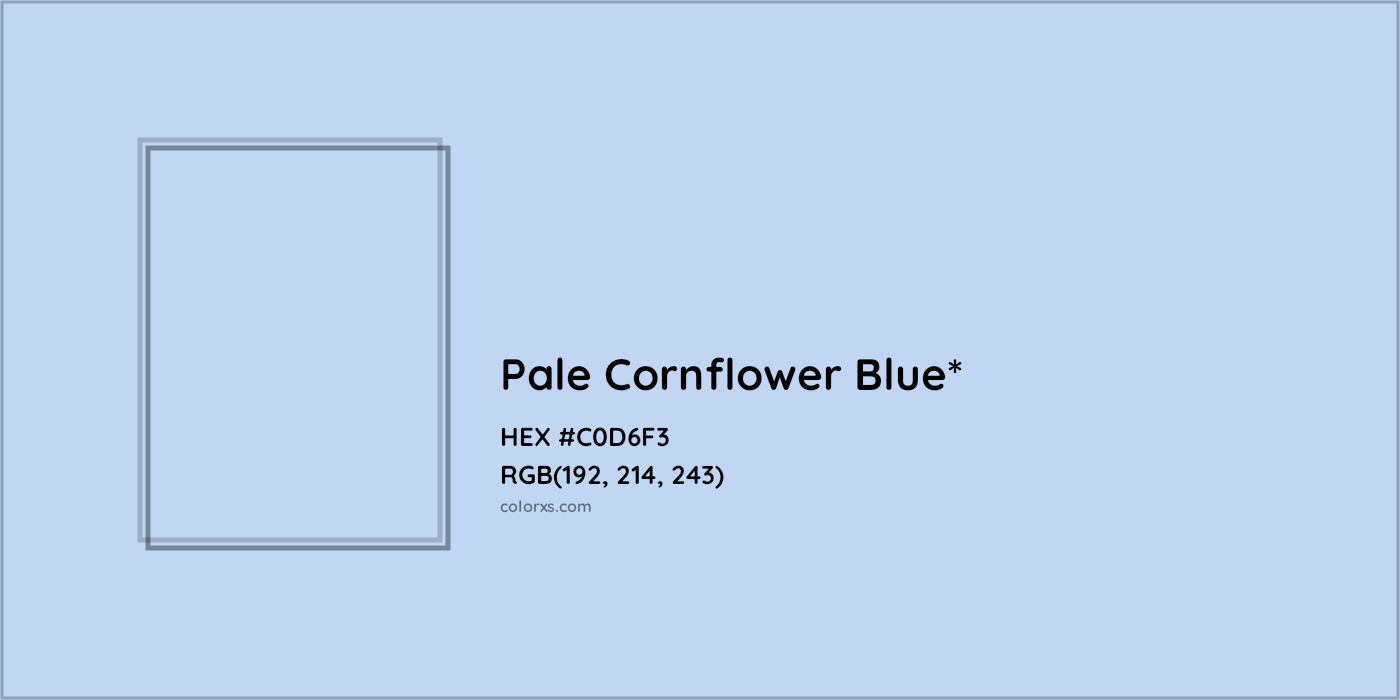 HEX #C0D6F3 Color Name, Color Code, Palettes, Similar Paints, Images