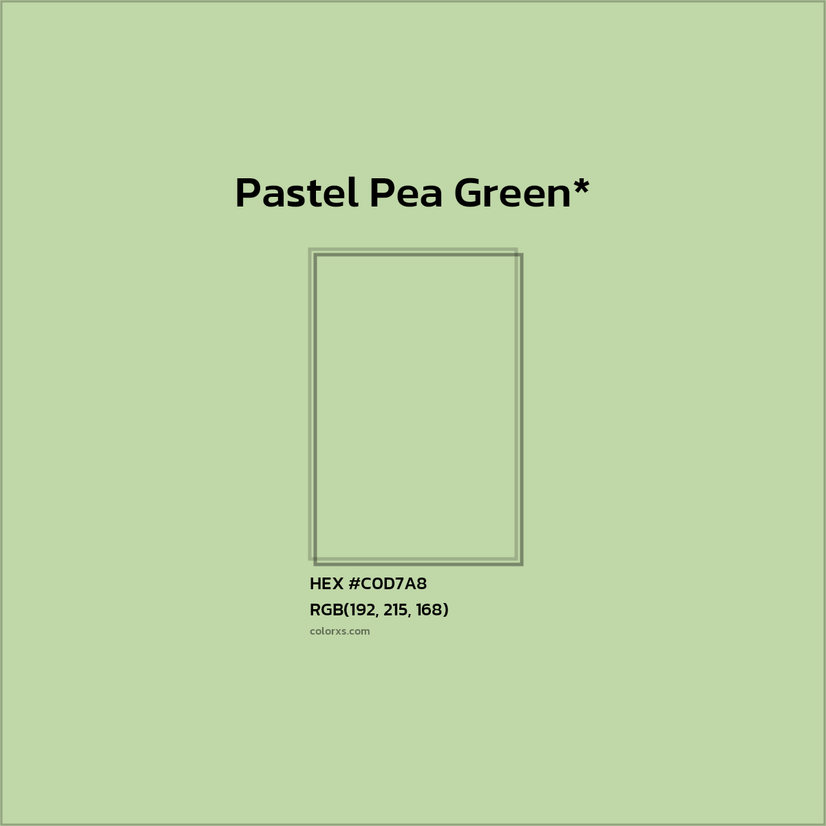 HEX #C0D7A8 Color Name, Color Code, Palettes, Similar Paints, Images