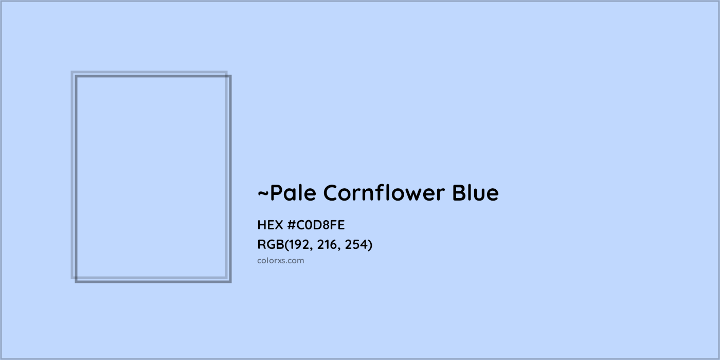 HEX #C0D8FE Color Name, Color Code, Palettes, Similar Paints, Images