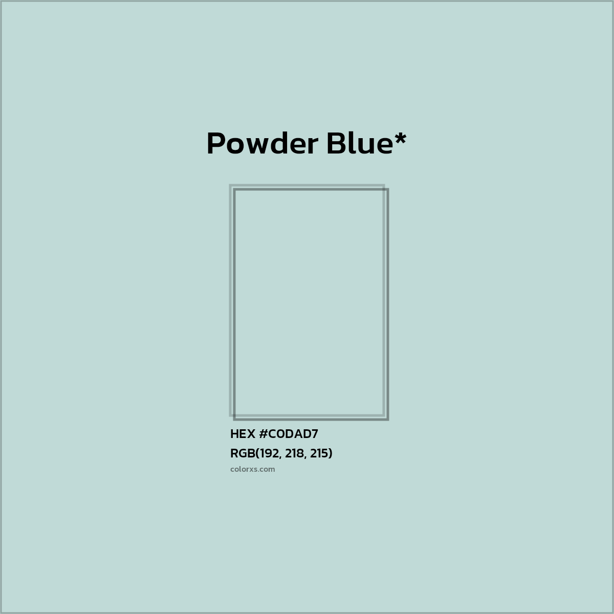 HEX #C0DAD7 Color Name, Color Code, Palettes, Similar Paints, Images