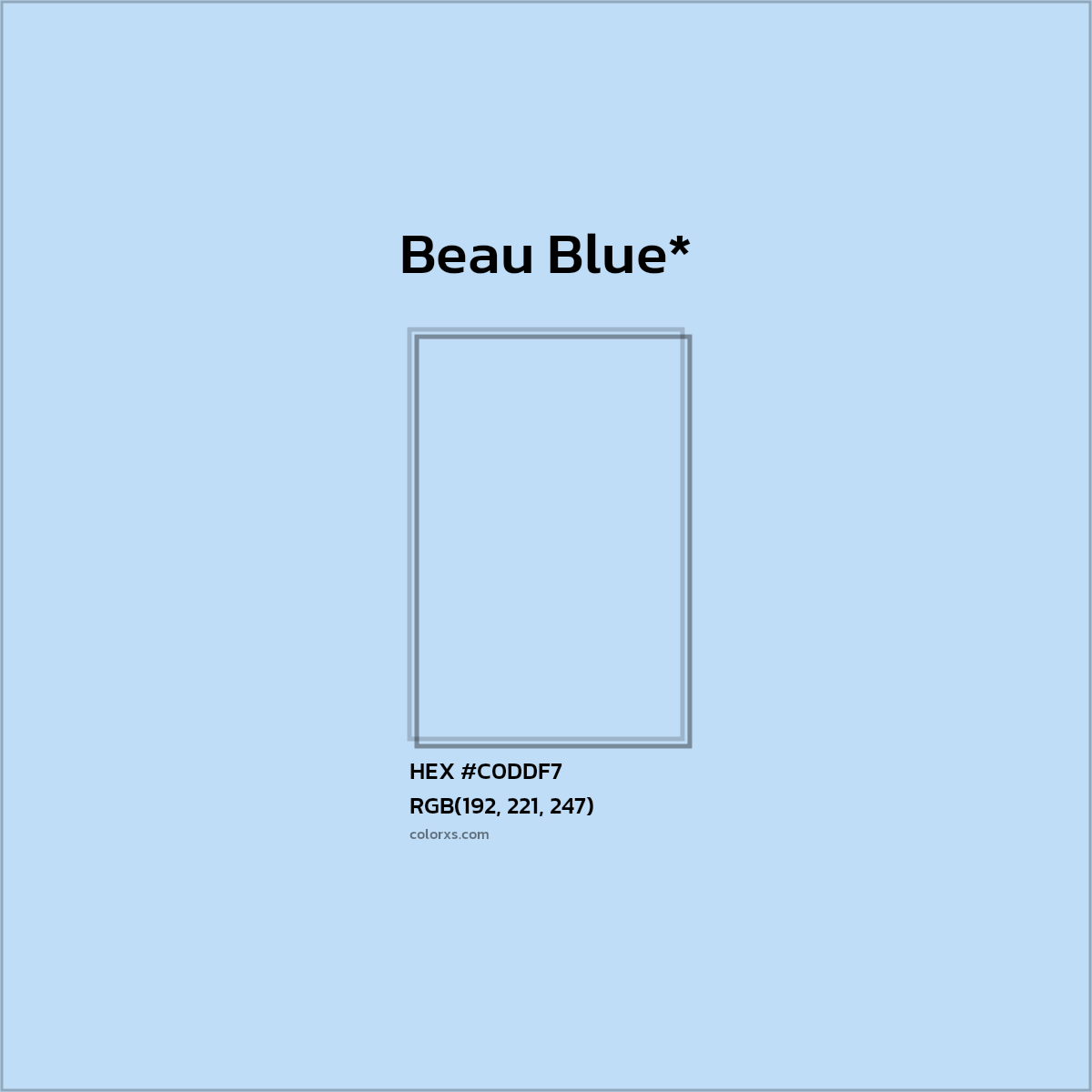 HEX #C0DDF7 Color Name, Color Code, Palettes, Similar Paints, Images