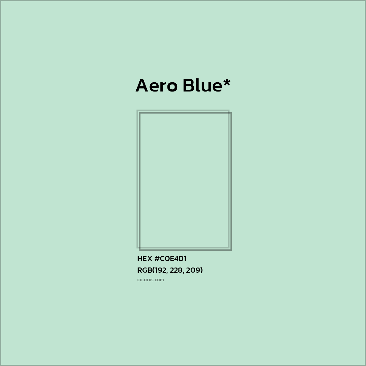 HEX #C0E4D1 Color Name, Color Code, Palettes, Similar Paints, Images