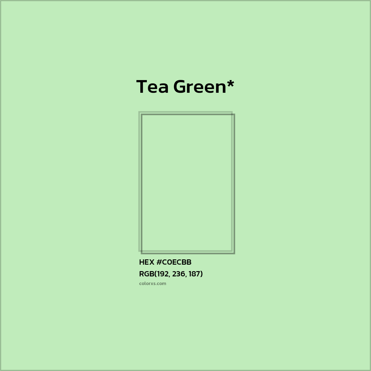 HEX #C0ECBB Color Name, Color Code, Palettes, Similar Paints, Images