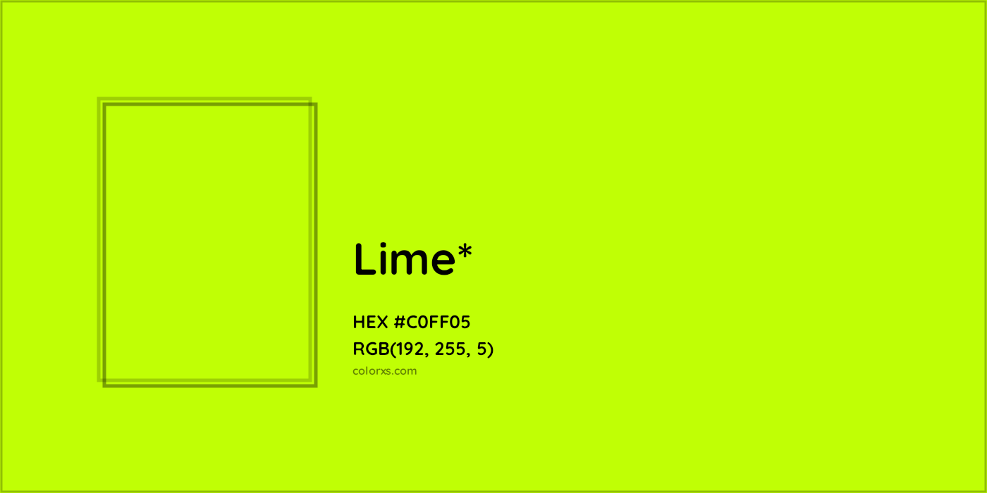 HEX #C0FF05 Color Name, Color Code, Palettes, Similar Paints, Images